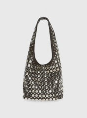 In The Crowd Shoulder Bag Brown Silver