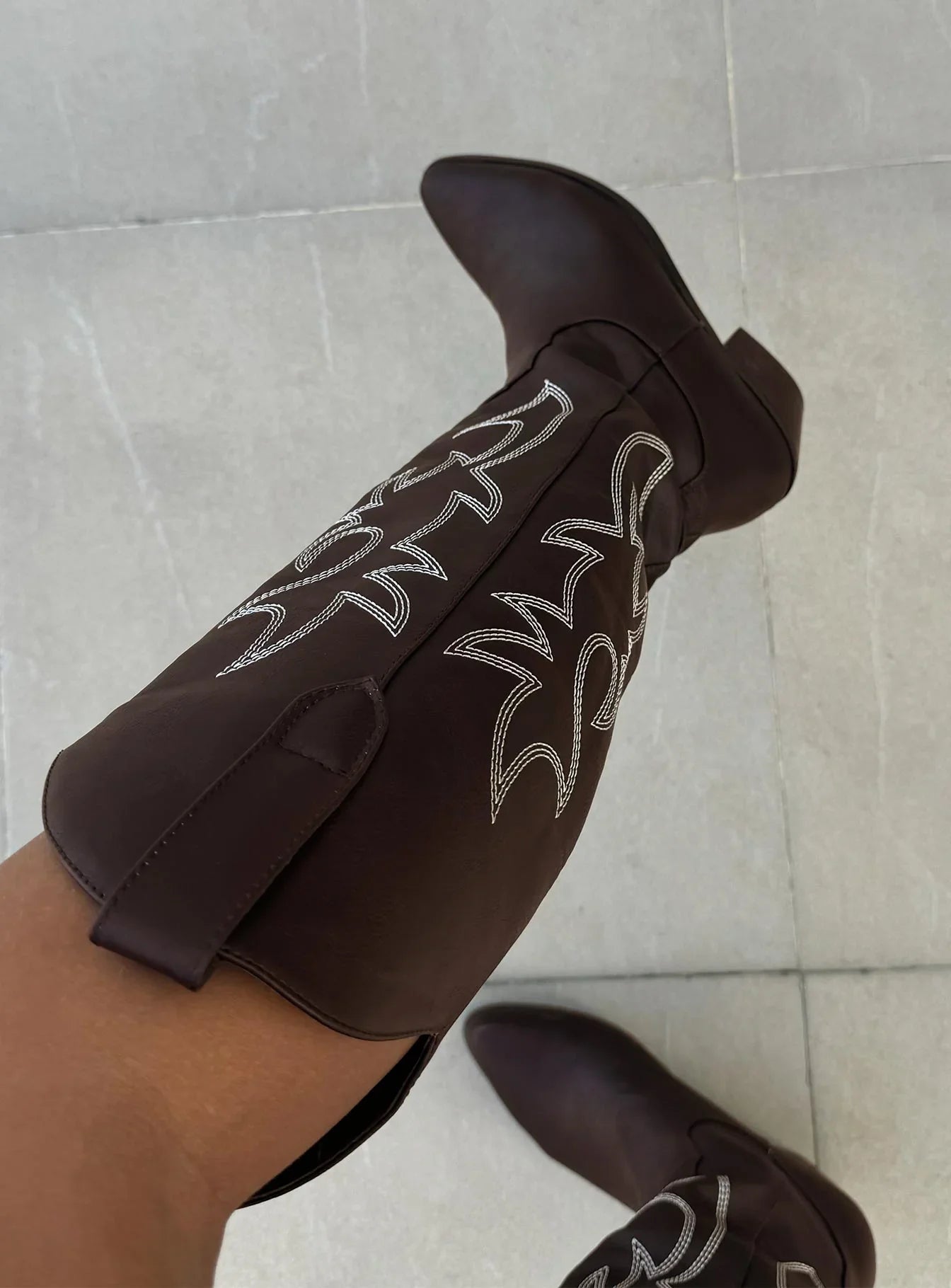 Billini Urson Boots Chocolate White