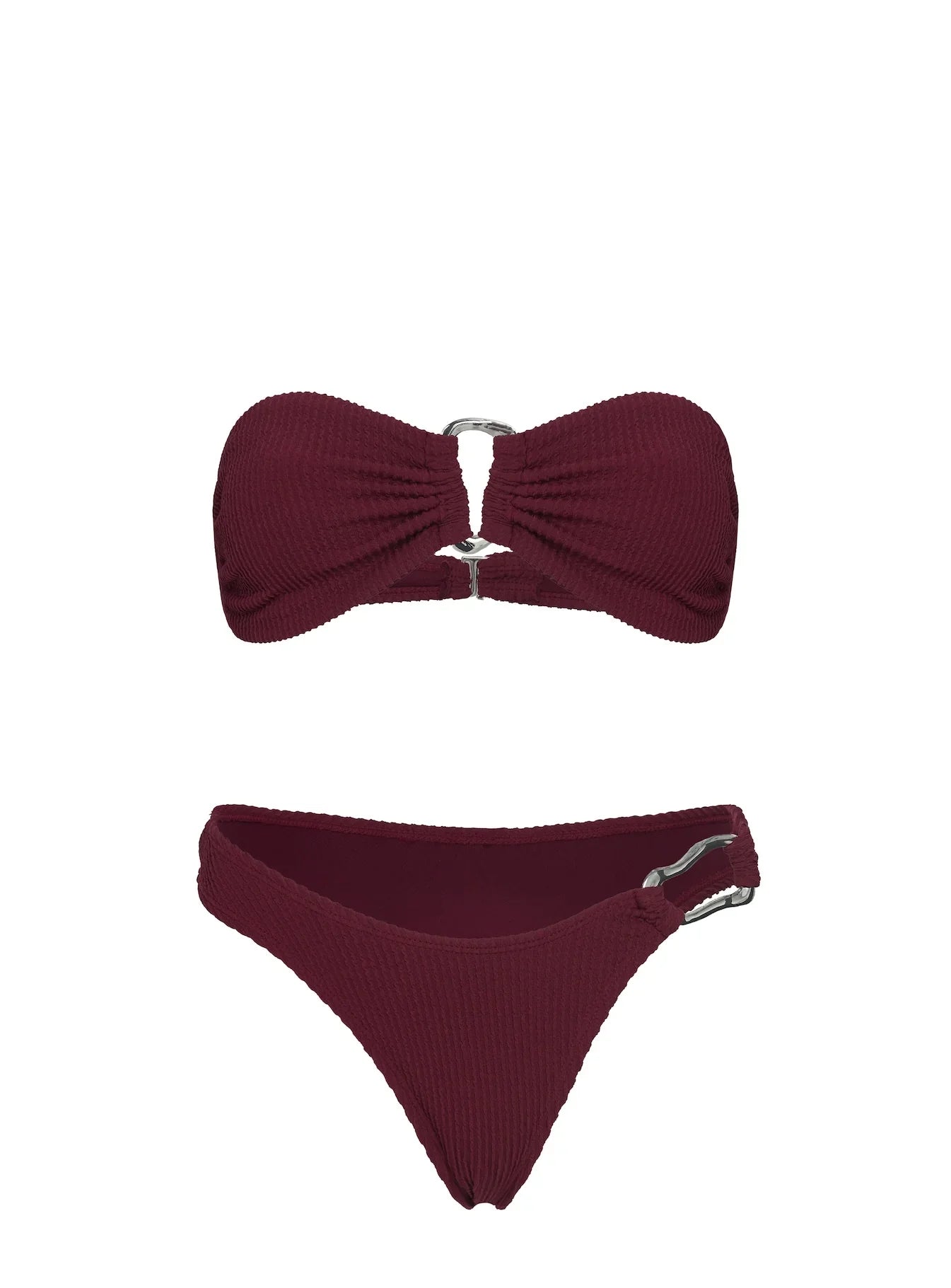 Zemi Hardware Bandeau Bikini Top Red