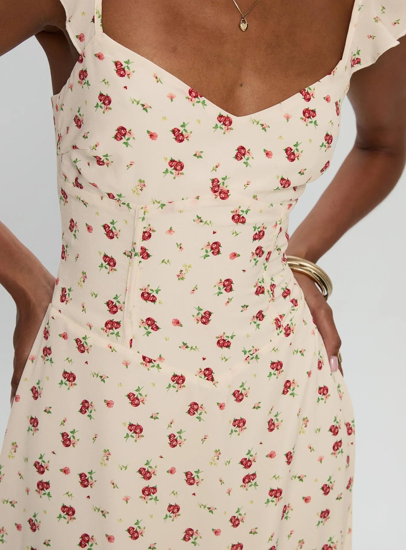 Maryana Maxi Dress Cream Multi