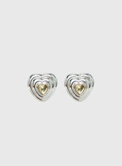 Missouri Stud Earrings Silver Butter