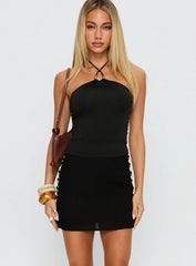 Tiramisu Mini Skirt Black