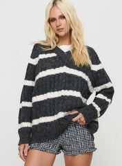 Percivill Knit Sweater Grey Cream