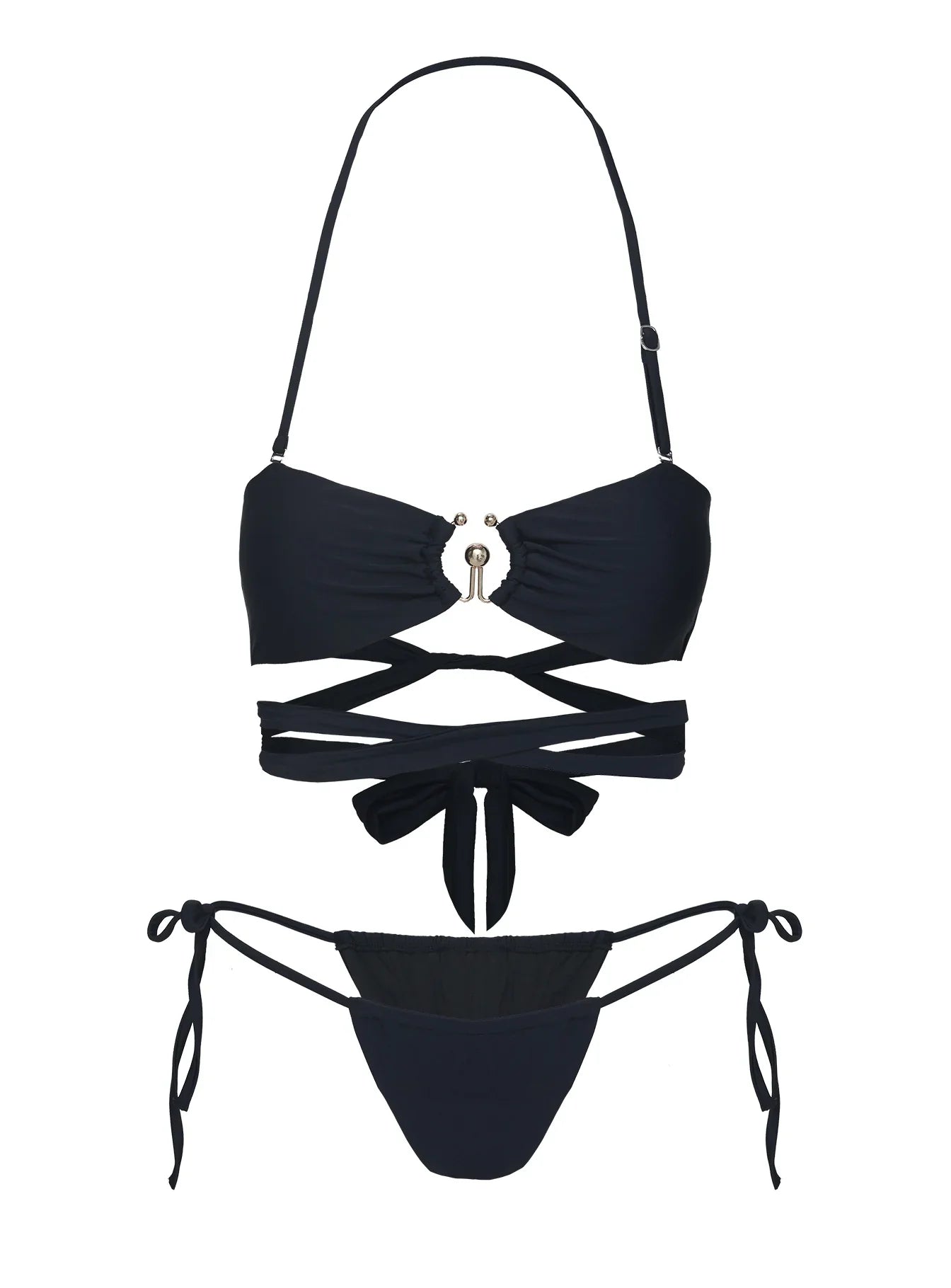 Southall Strapless Bikini Top Black
