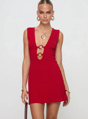 Steward Mini Dress Red