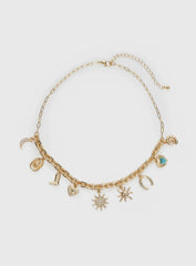 Lone Star Charm Neckalce Gold
