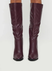 Keeley Boots Matte Burgundy
