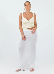 Dalma Twist Top Ivory