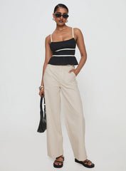 Daxon Top Black Cream