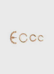 Life In Luxury Ear Cuff Set Gold
