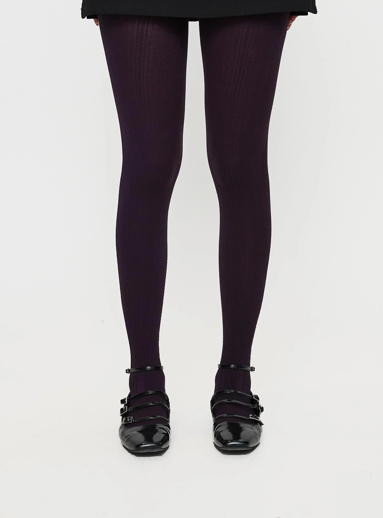 Back With Love Stockings Plum