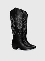 Billini Urson Boots Black White