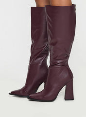 Keeley Boots Matte Burgundy