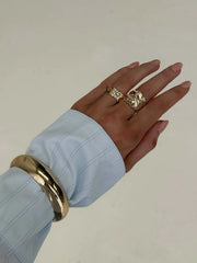 Frostbloom Ring Pack Gold