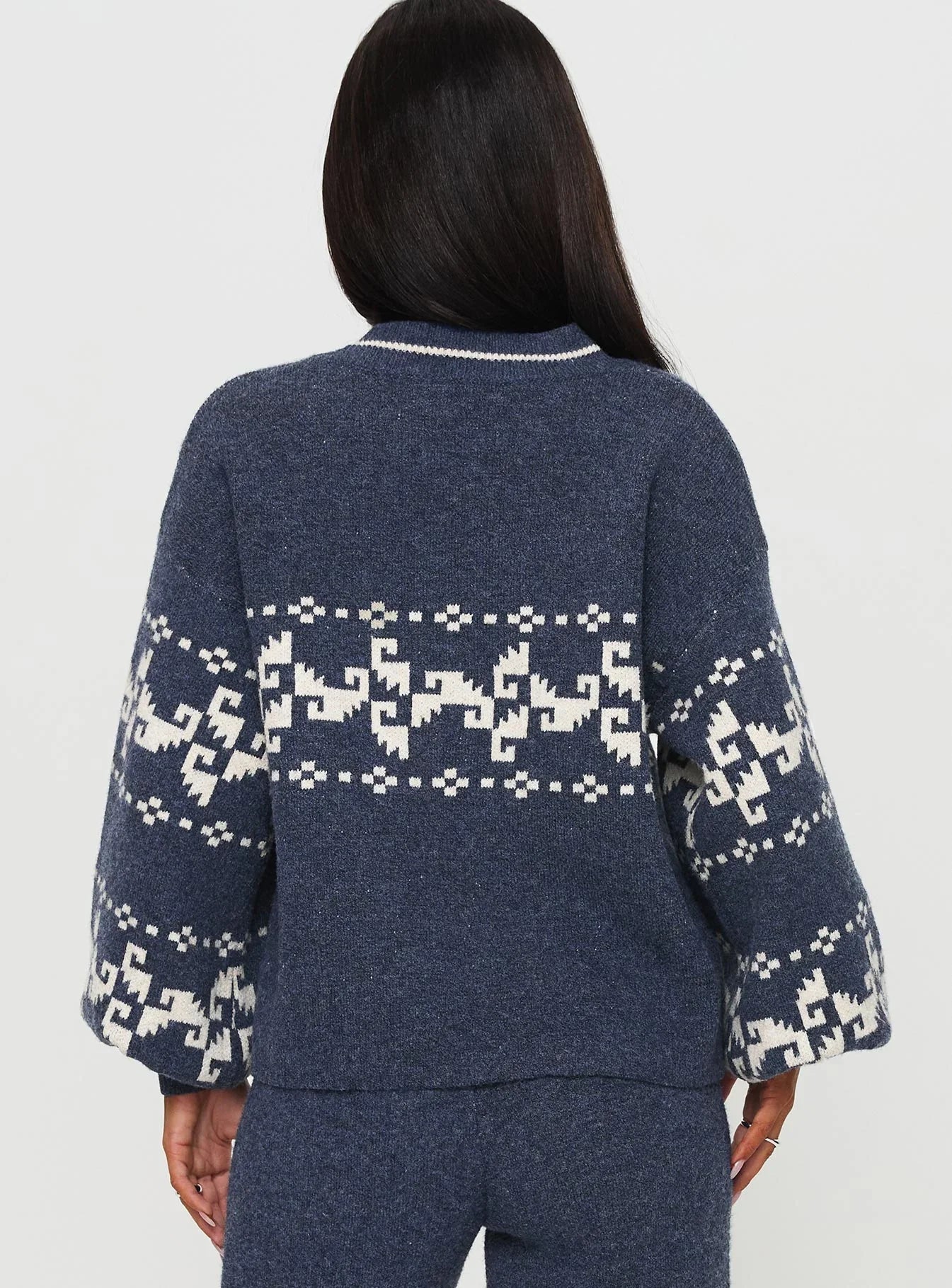 Alpine Sweater Navy Cream