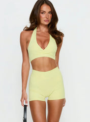 Final Form Active 4 Invisible Scrunch Shorts Lemongrass