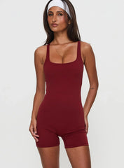 Run The Play Active Romper Red