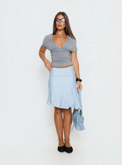 With Kindness Midi Skirt Blue