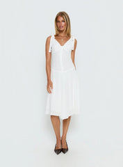 Danira Midi Dress White