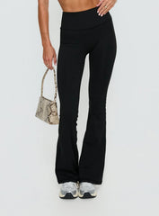 Energize Active Invisible Scrunch Flare Leggings Black