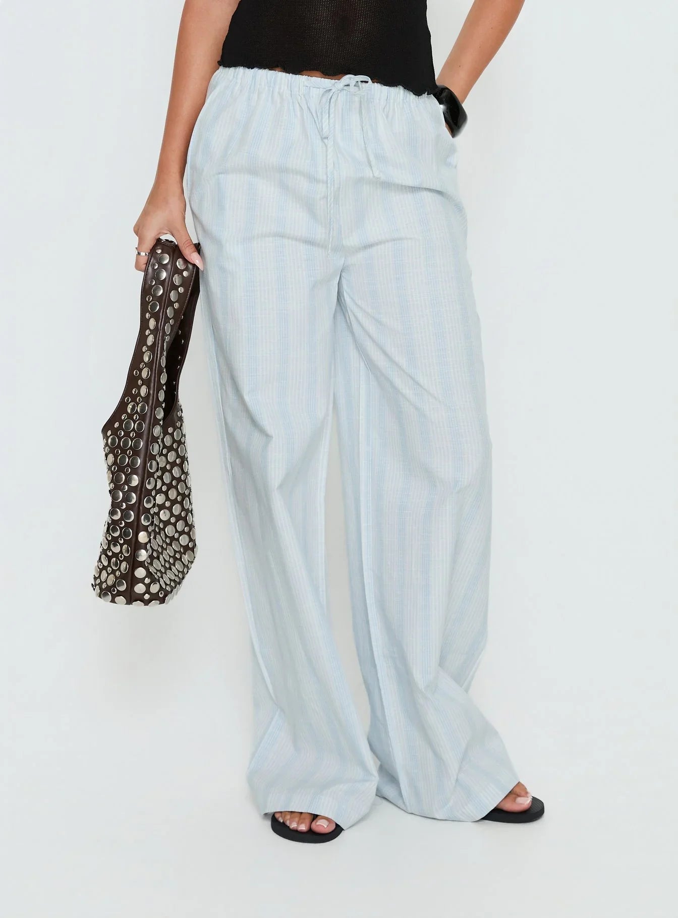 Parklea Pants Blue White Stripe