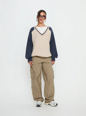 Ellyn Baggy Cargo Pants Khaki