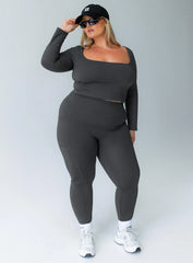 Unstoppable Activewear 7 8 Leggings Grey Curve