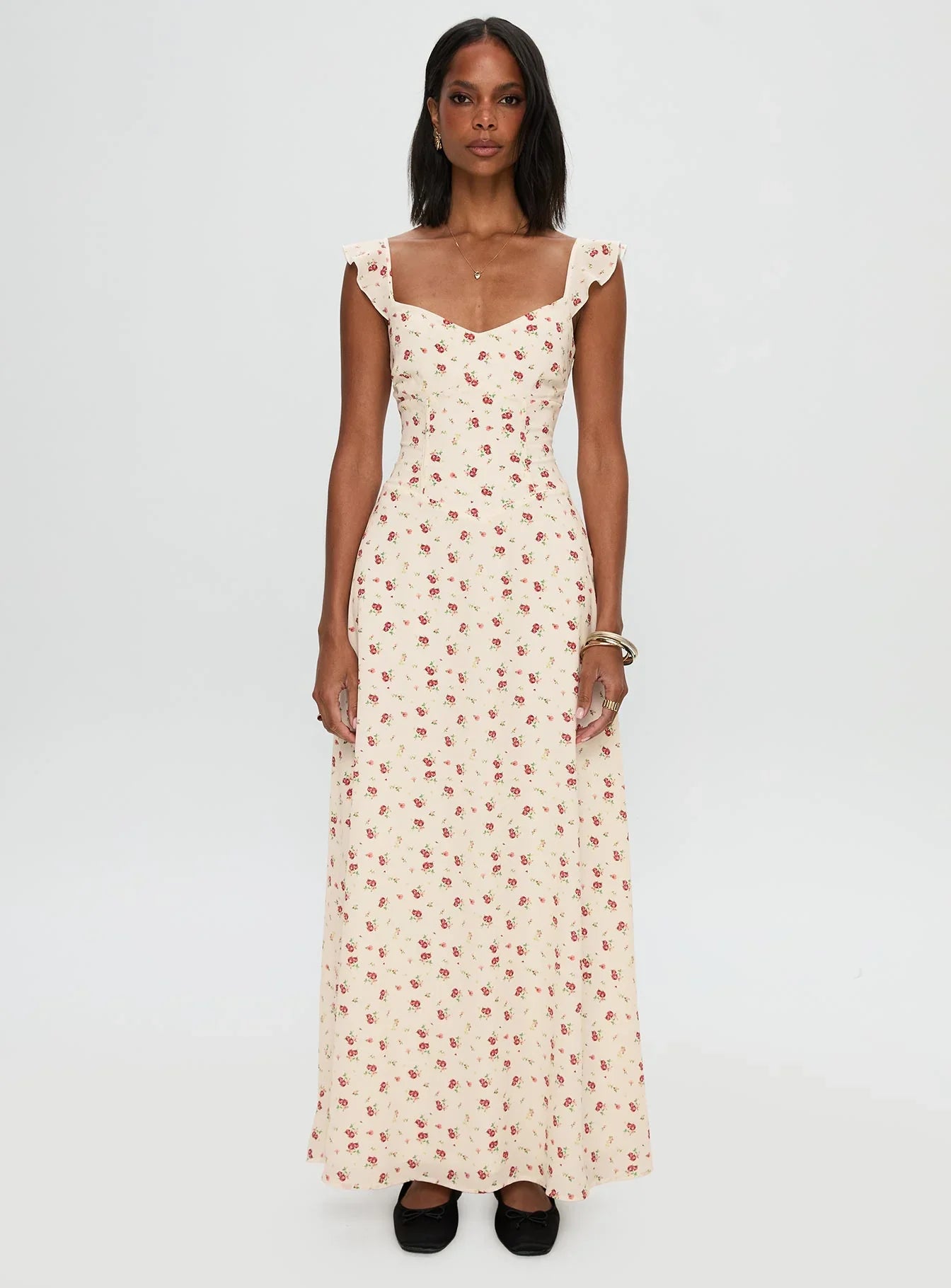 Maryana Maxi Dress Cream Multi