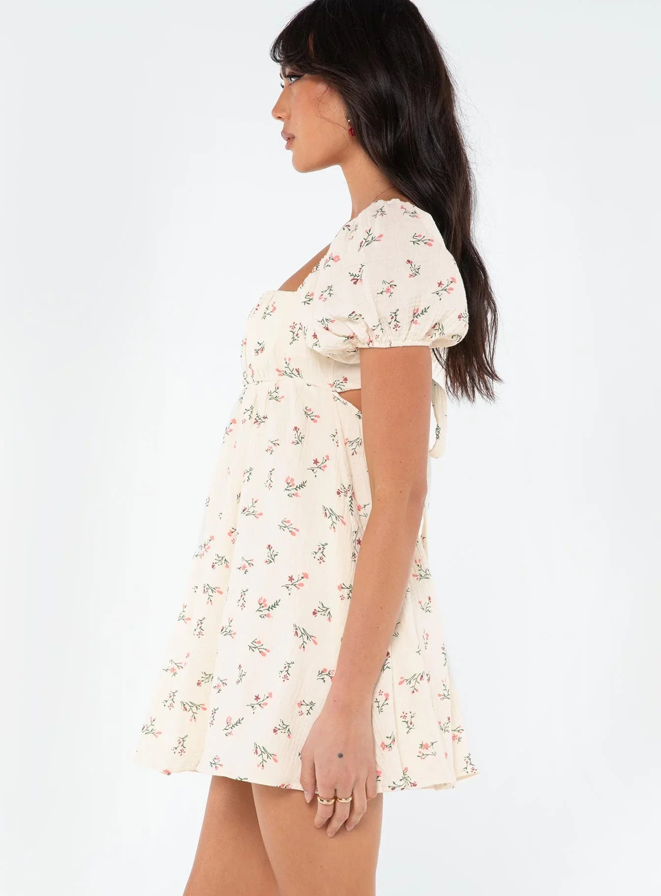 Lets Dance Mini Dress White Floral