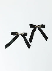 Kinski Hair Bow Pack Black
