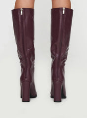 Keeley Boots Matte Burgundy