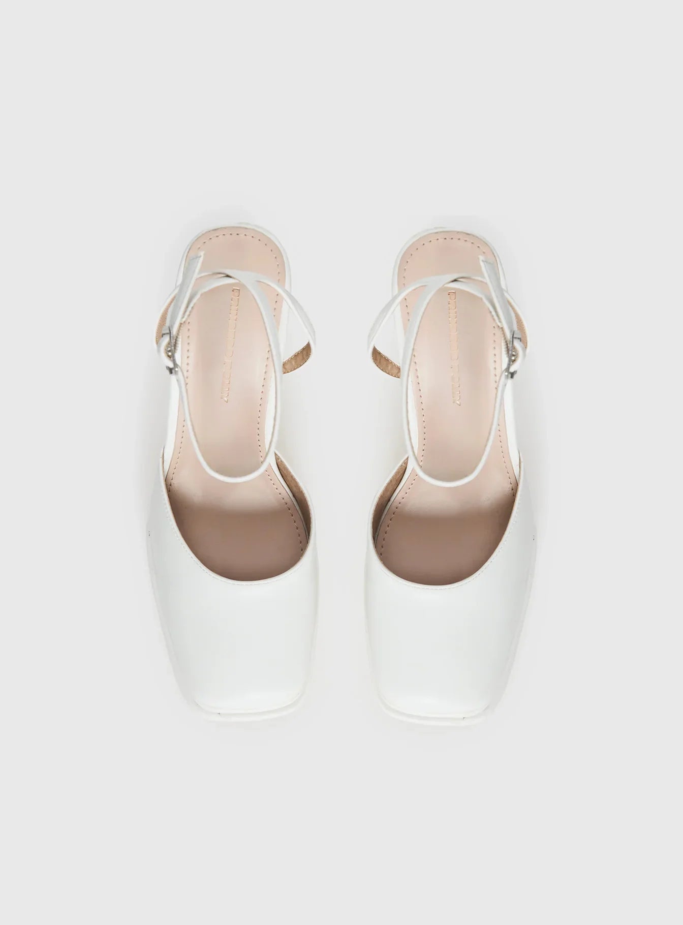 Alto Platform Heels Matte White