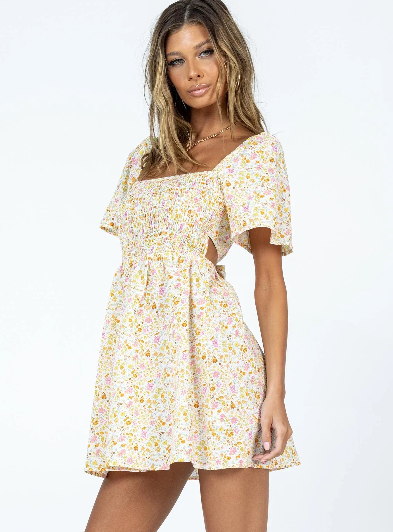 Summer Nights Mini Dress Floral