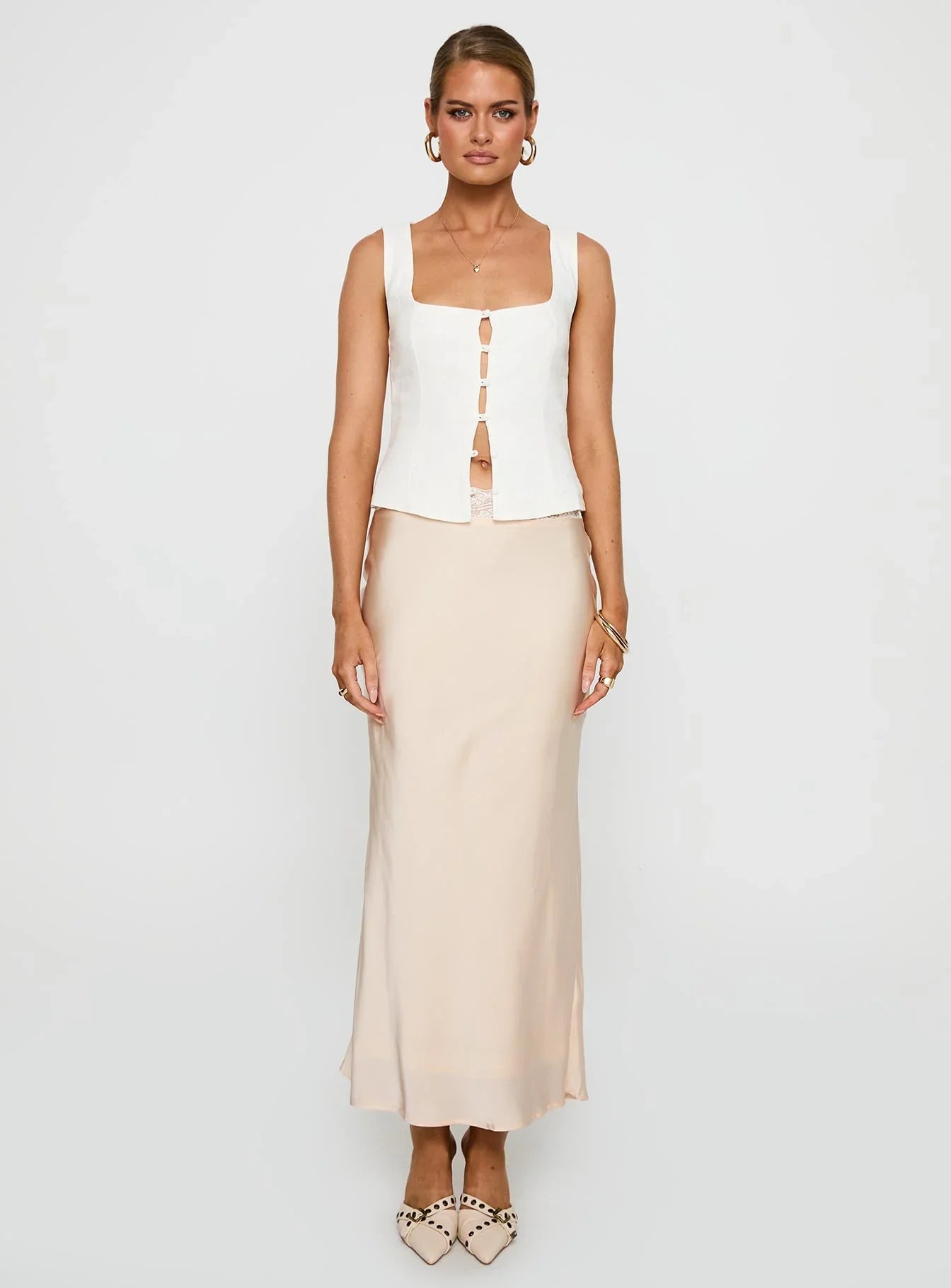 The Charmaine Maxi Skirt Cream