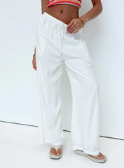 Ogilvie Linen Blend Pants White