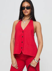 Hills Halter Crimson