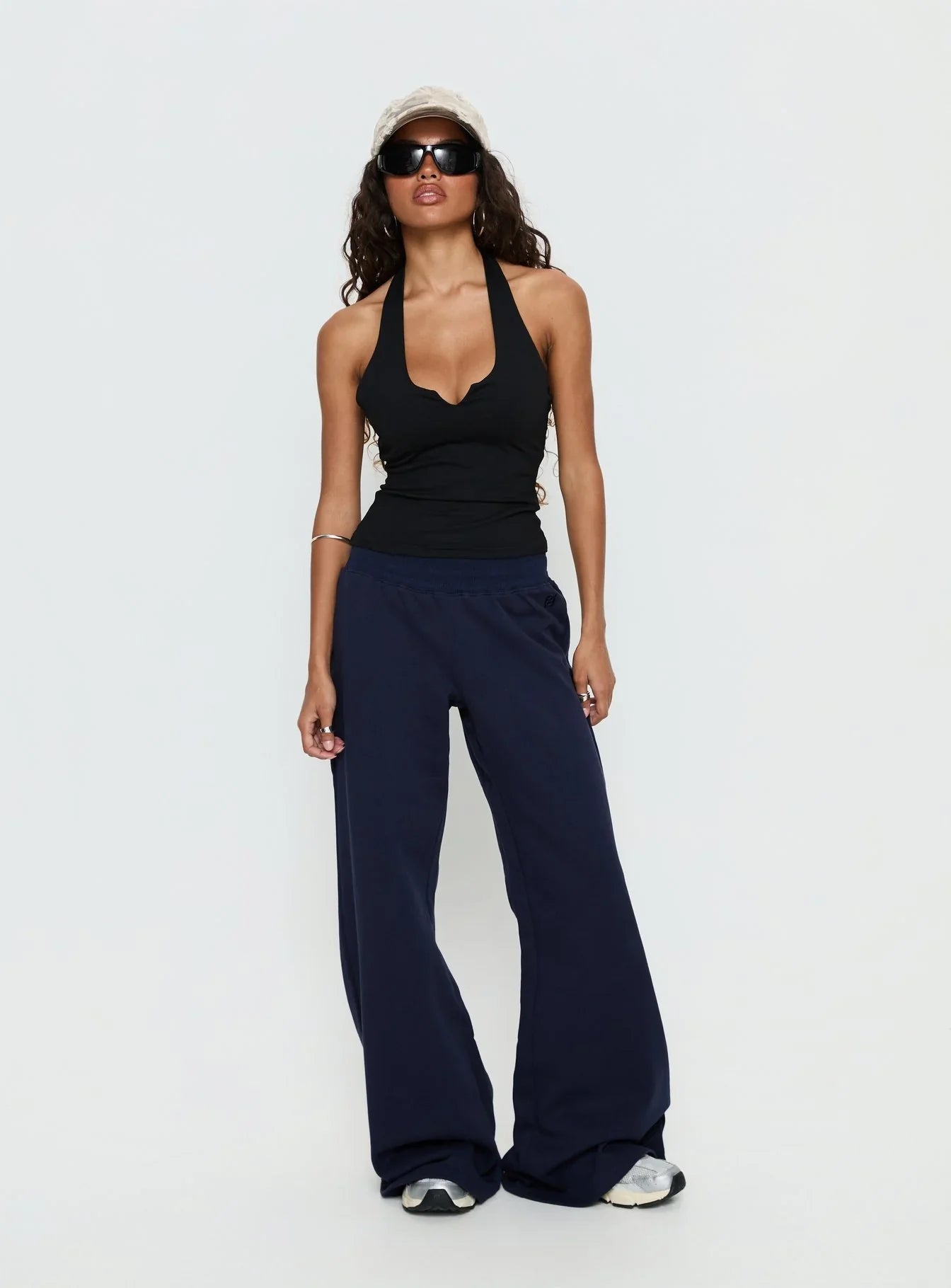 Summits Flared Track Pants Navy