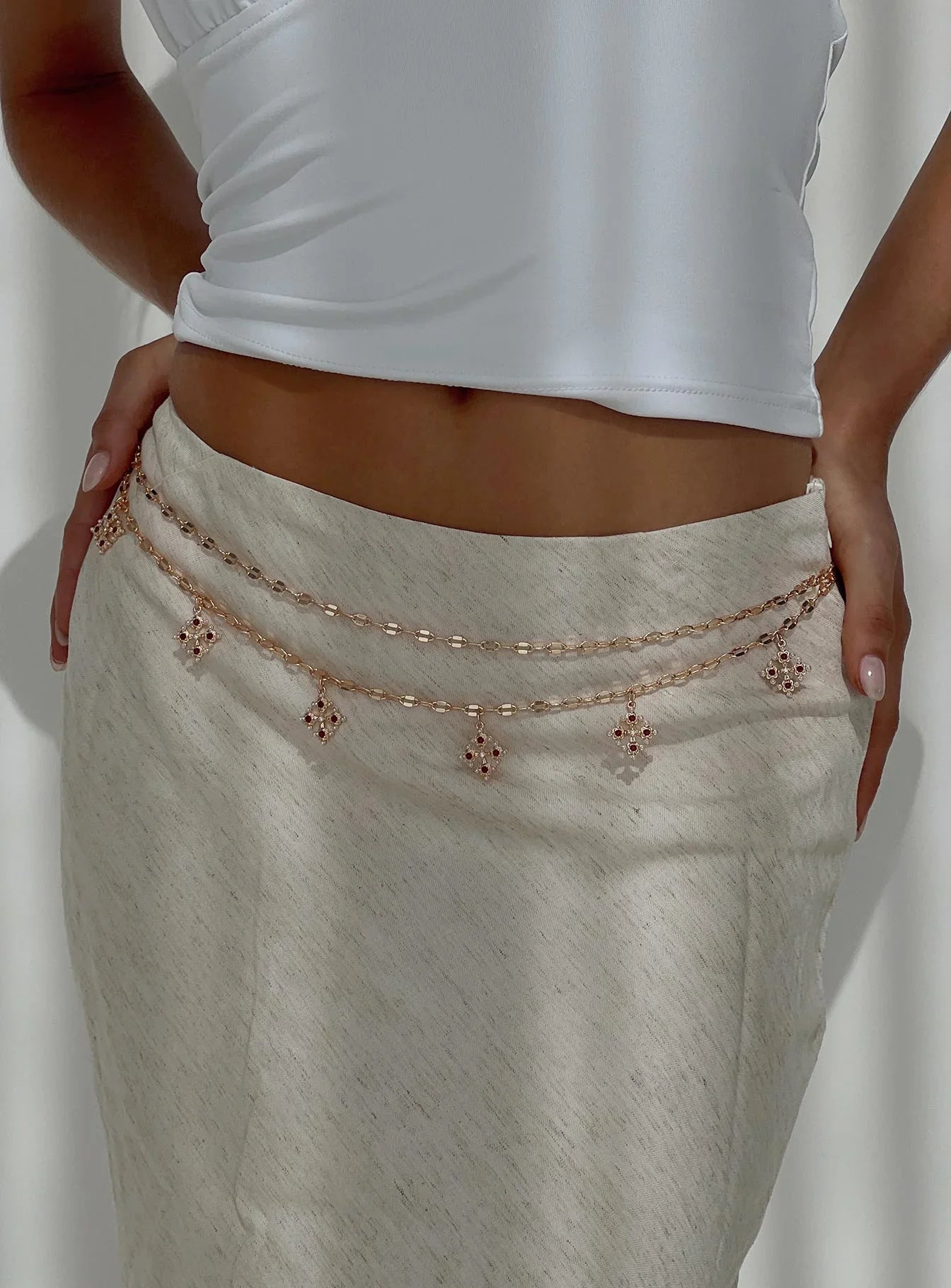 Stars Aligned Chain Belt Gold