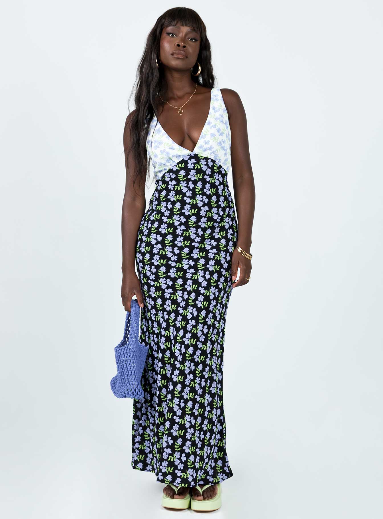 Nellie Maxi Dress Blue Multi