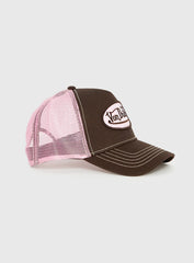 Von Dutch Staple Trucker Hat Brown Pink