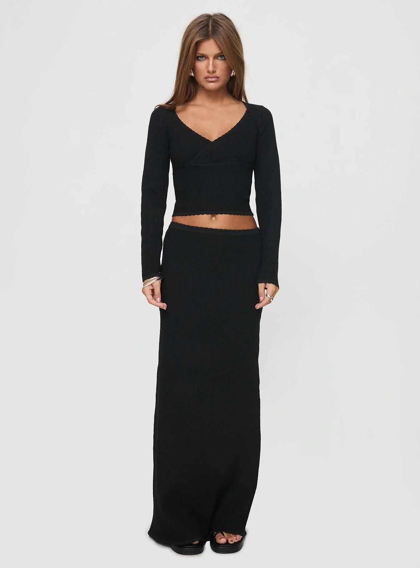 Memi Long Sleeve Top Black