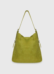 Bonus Points Faux Suede Shoulder Bag Green