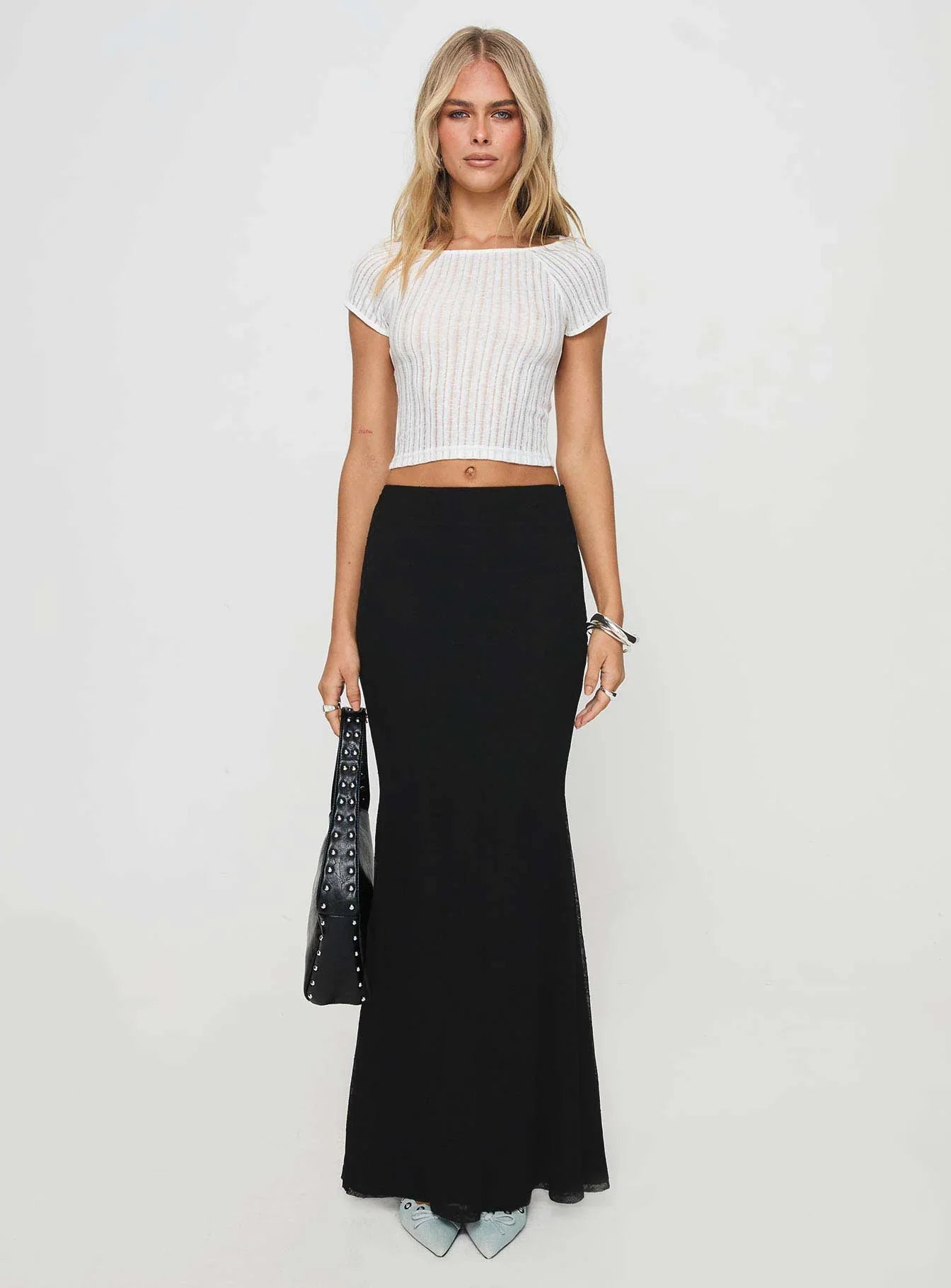 Topping Maxi Skirt Black