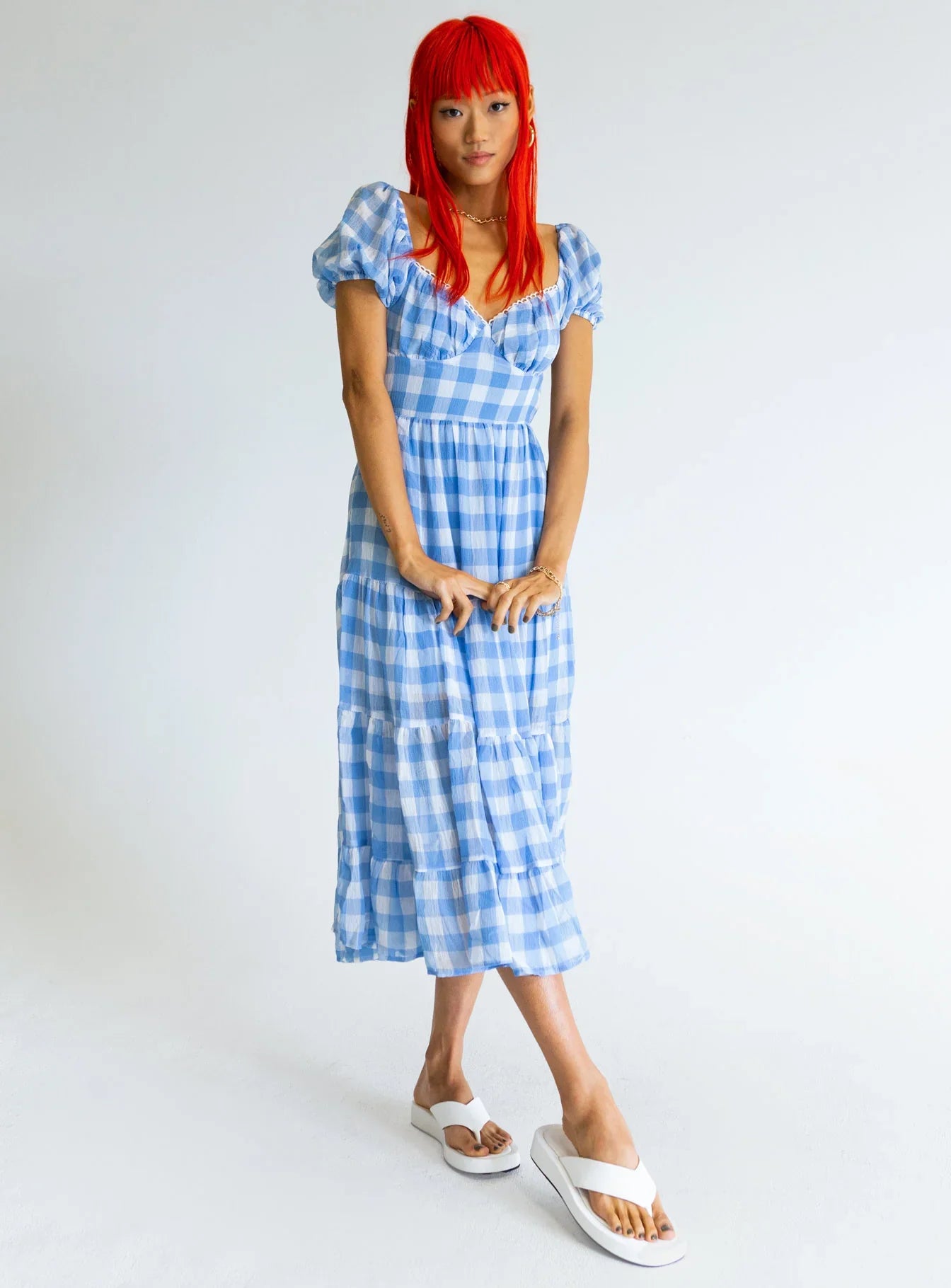 Danny Midi Dress Blue