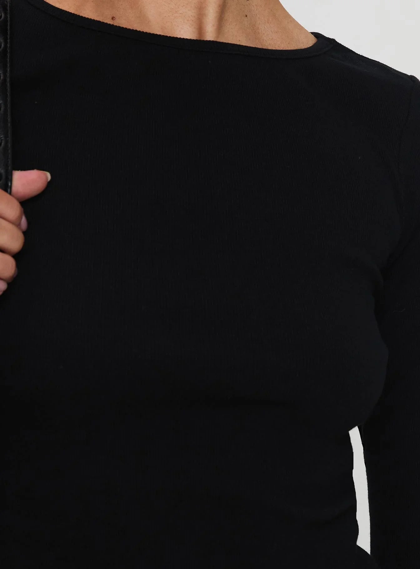 Elaia 3 4 Sleeve Top Black
