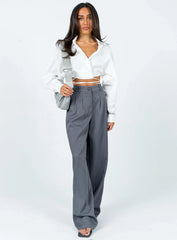 Archer Pants Pinstripe Grey