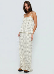 Cassini Set White Polka