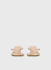 Veyla Square Toe Thong Heels Snake
