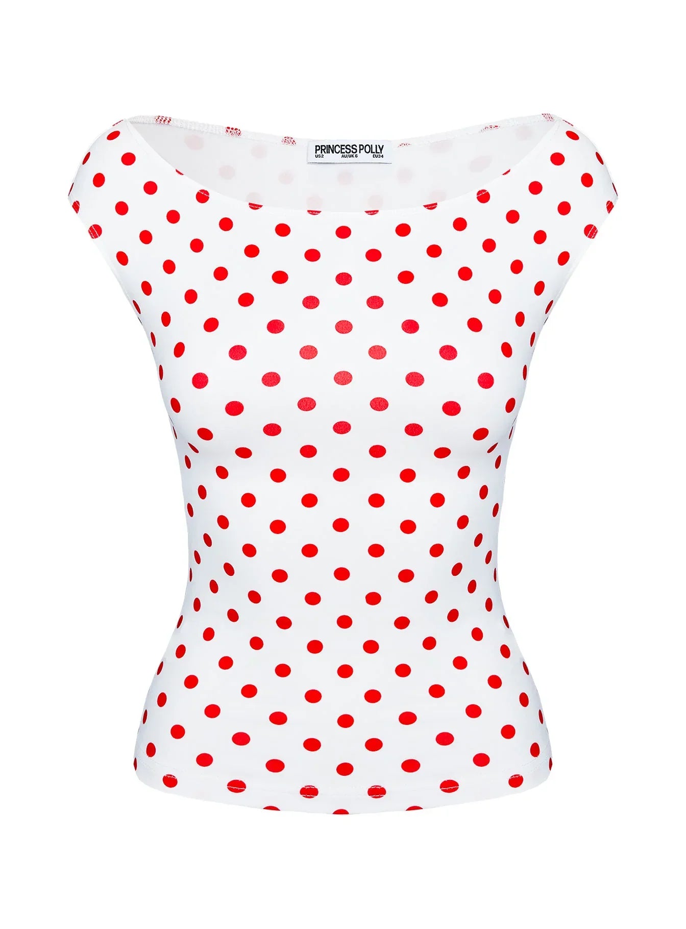 Cheirosa Off Shoulder Top White Red