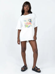 Tropicana Oversized Tee White